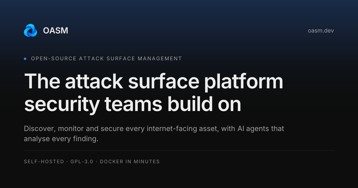 I built a free, self-hosted security scanning platform